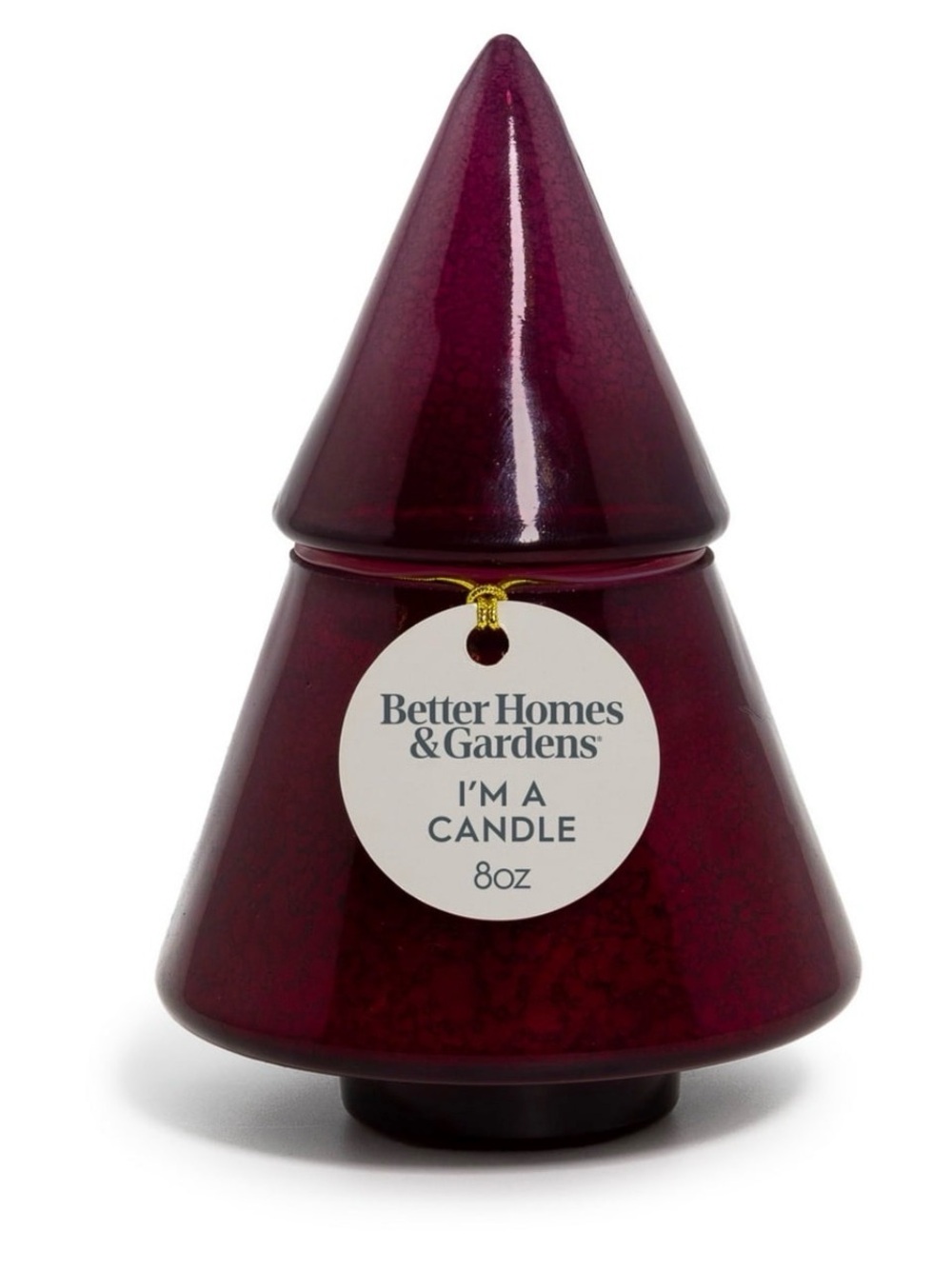 Better Homes & Gardens Spicy Cinnamon Sticks  Glass Christmas Tree Candle 8 oz